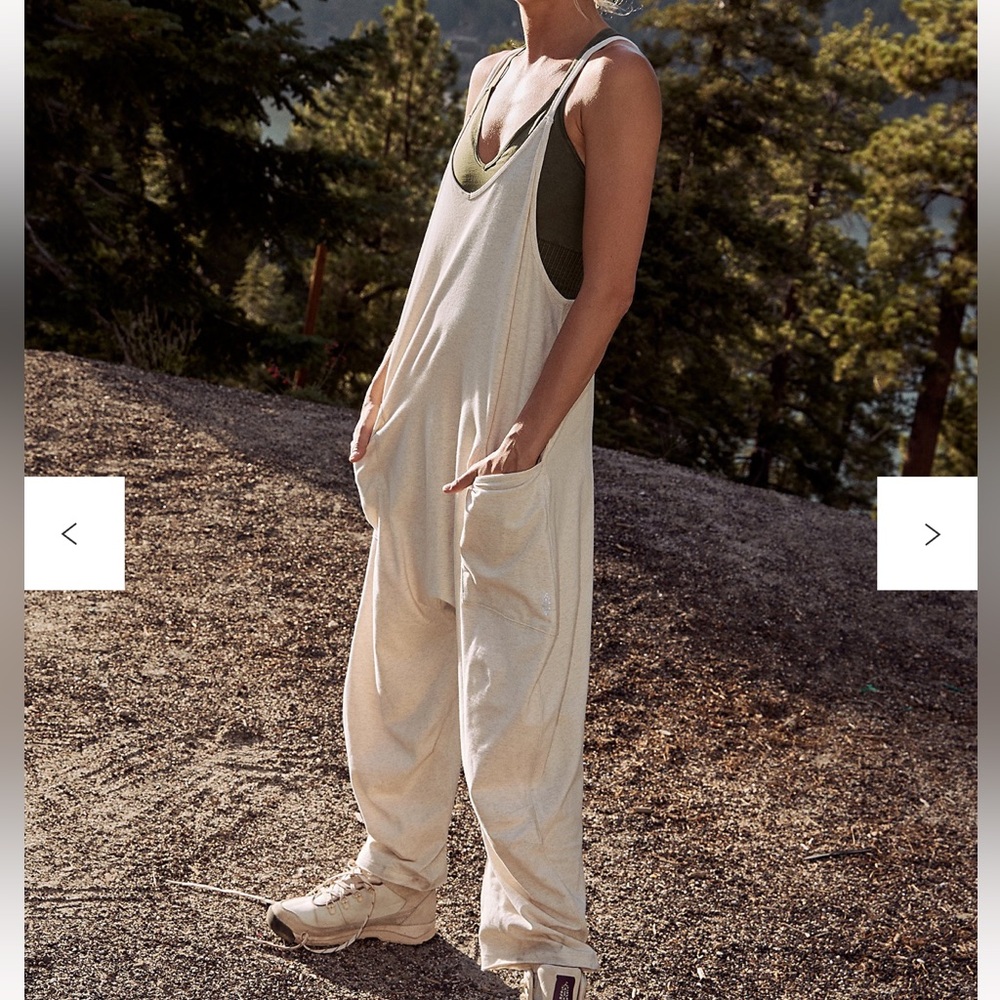 Free people movement Hot shot onesie in oatmeal heather size M